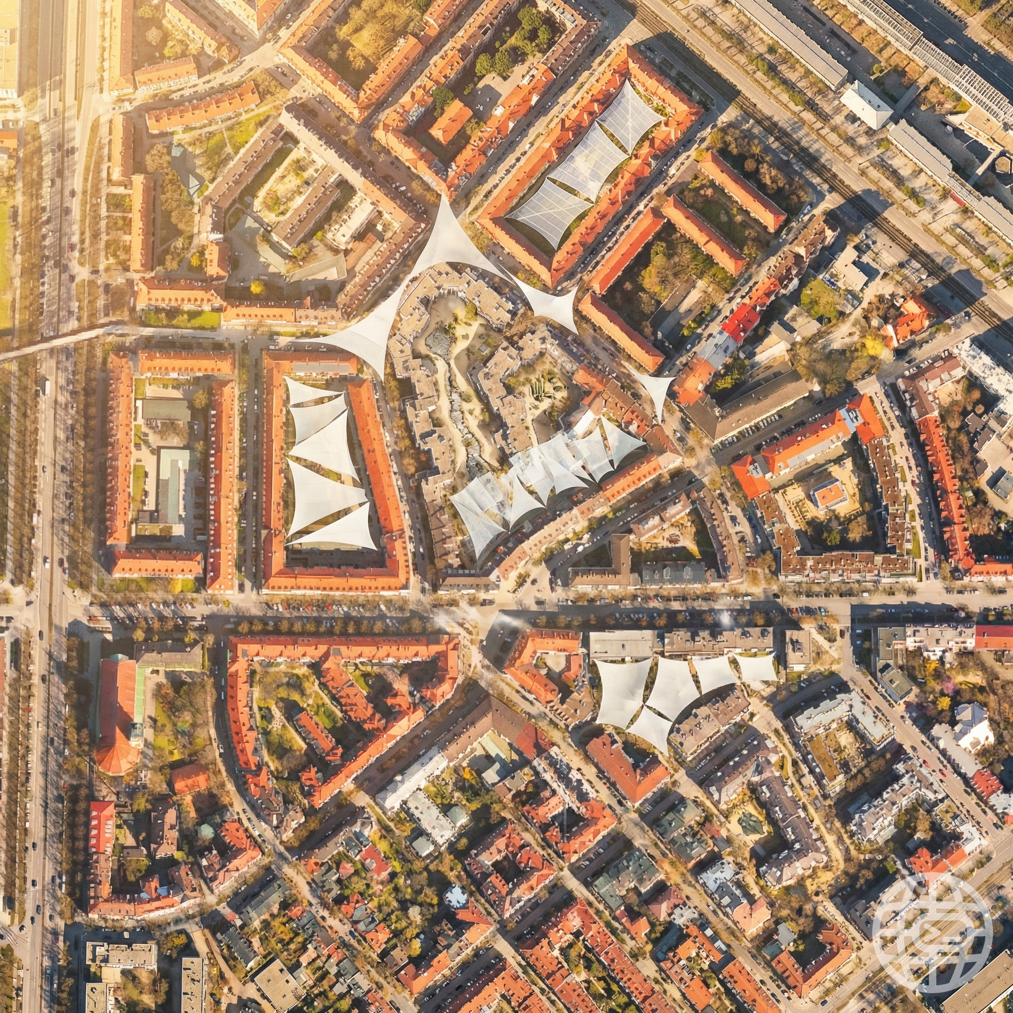 Generated map showing potential climate adaptations in Munich